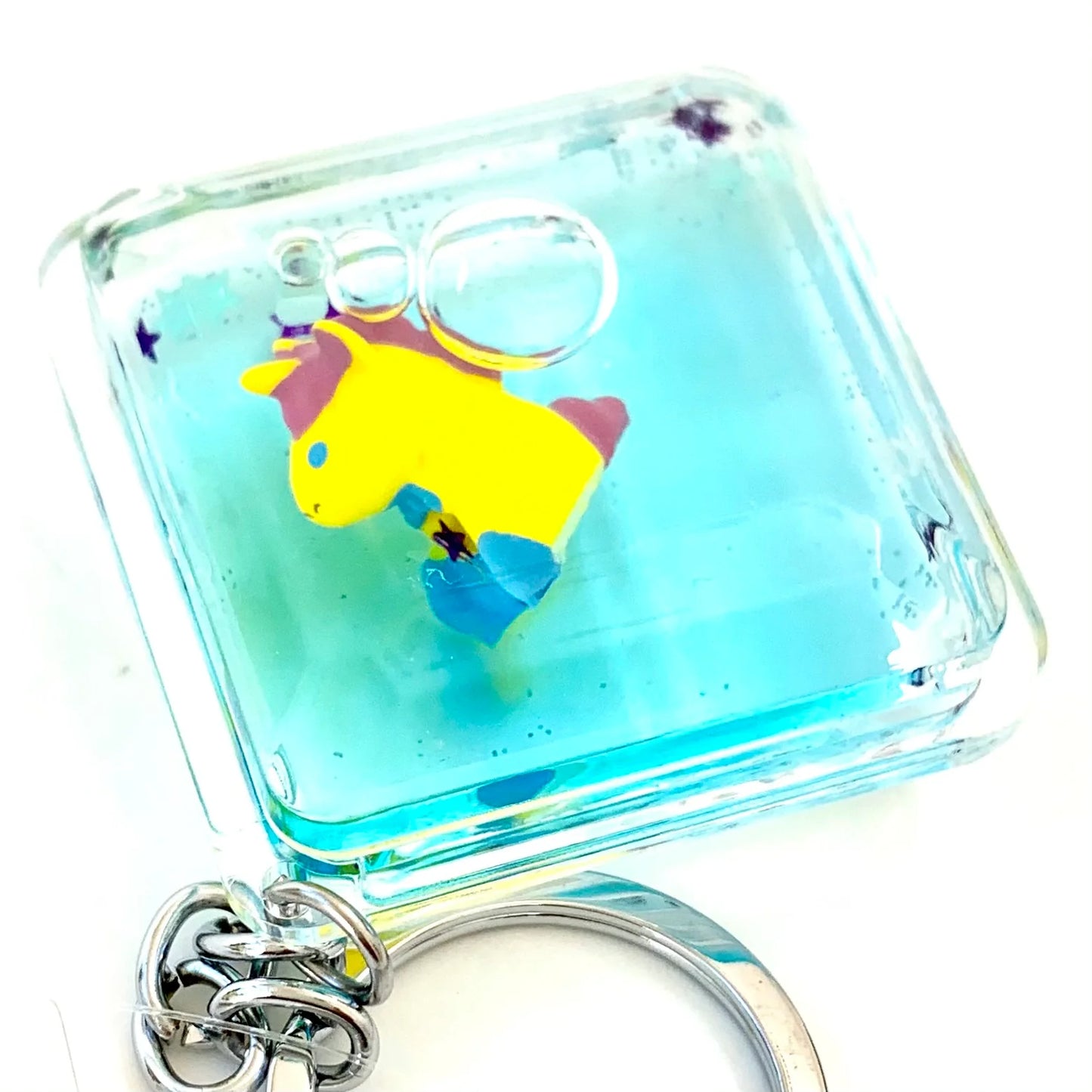 Floating Unicorn Keychain