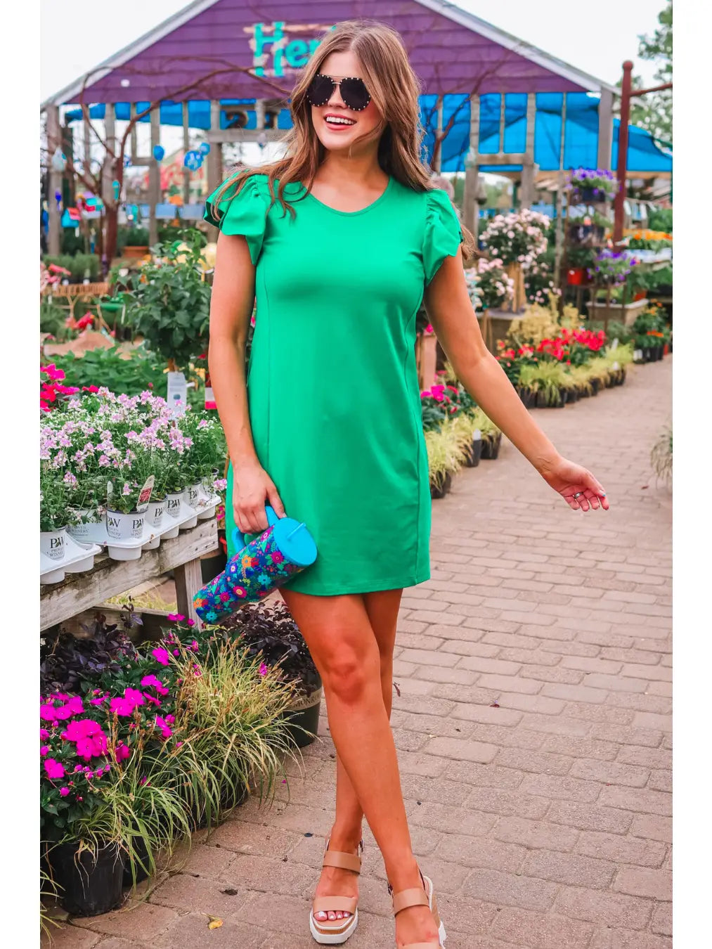 Caitlin Flutter Sleeve Dress