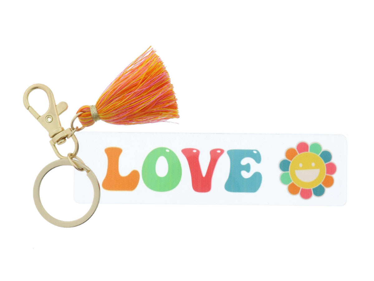 JM Clear Acrylic Keychain - Love