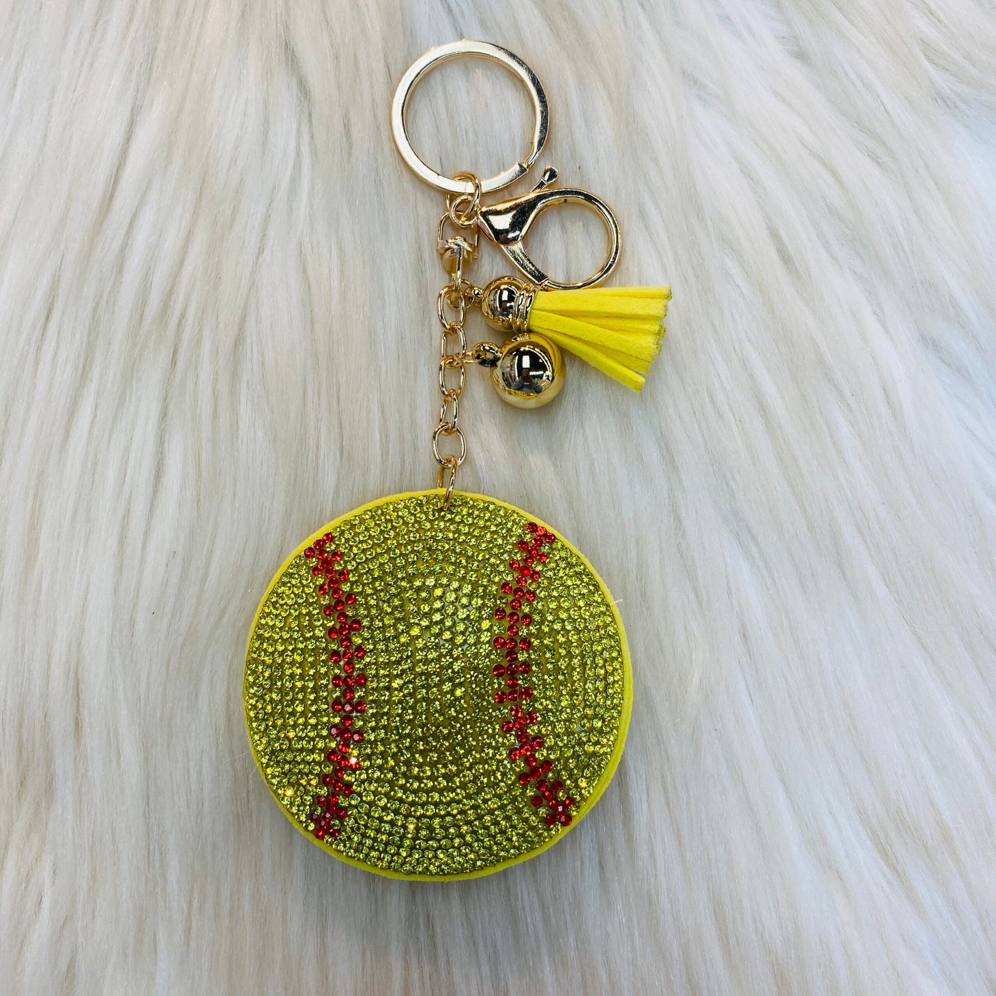 Softball Keychain