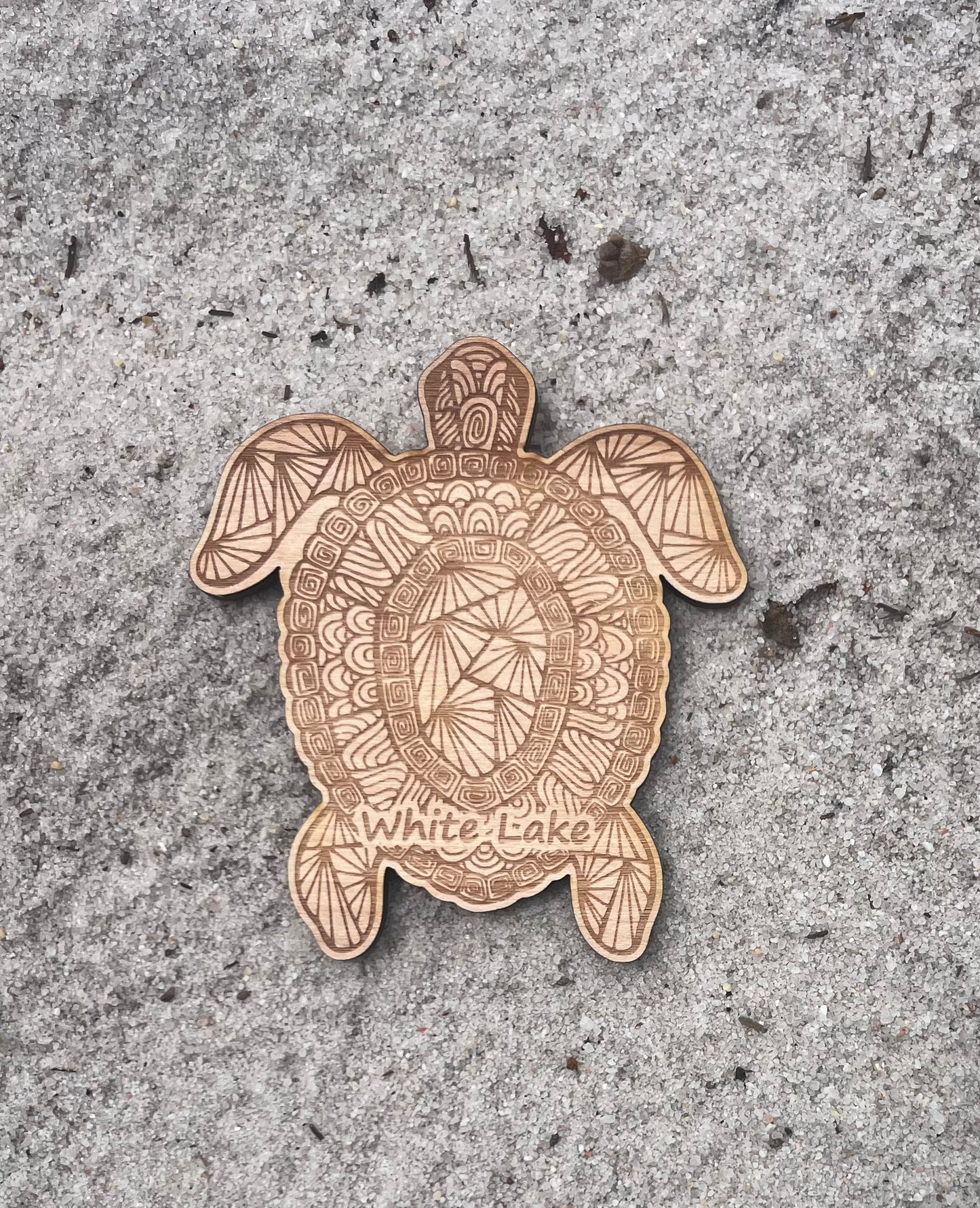 White Lake Magnet - Mandala Turtle