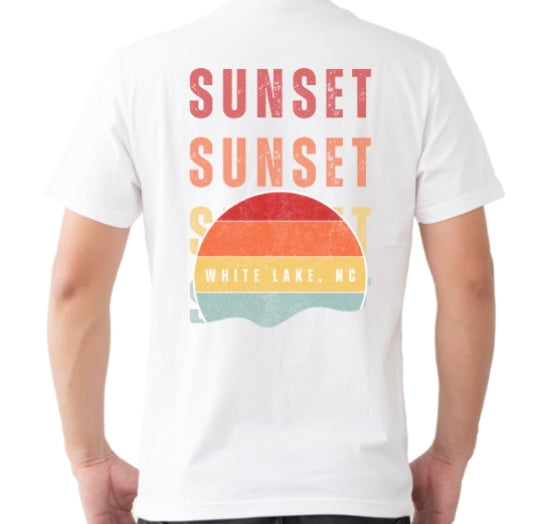 White Lake Sunset Short Sleeve Tee
