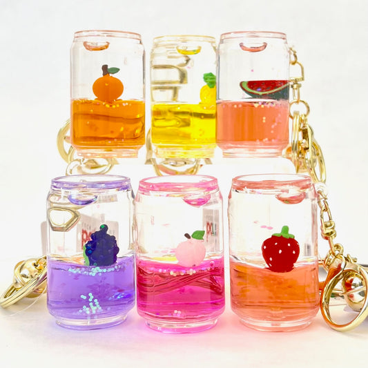 Fruit Can Floaty Keychain