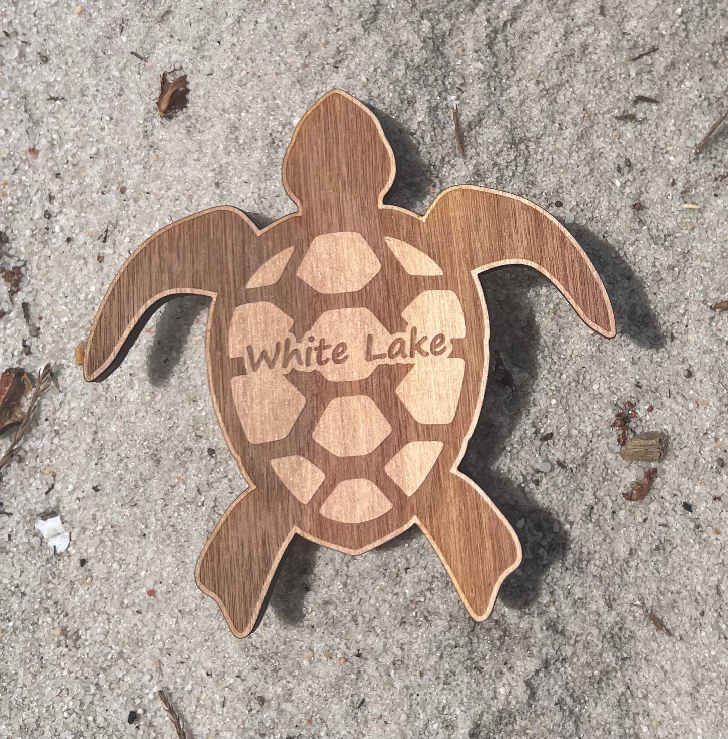White Lake Magnet - Sea Turtle Dark
