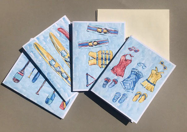 Nautical Lake Notecards