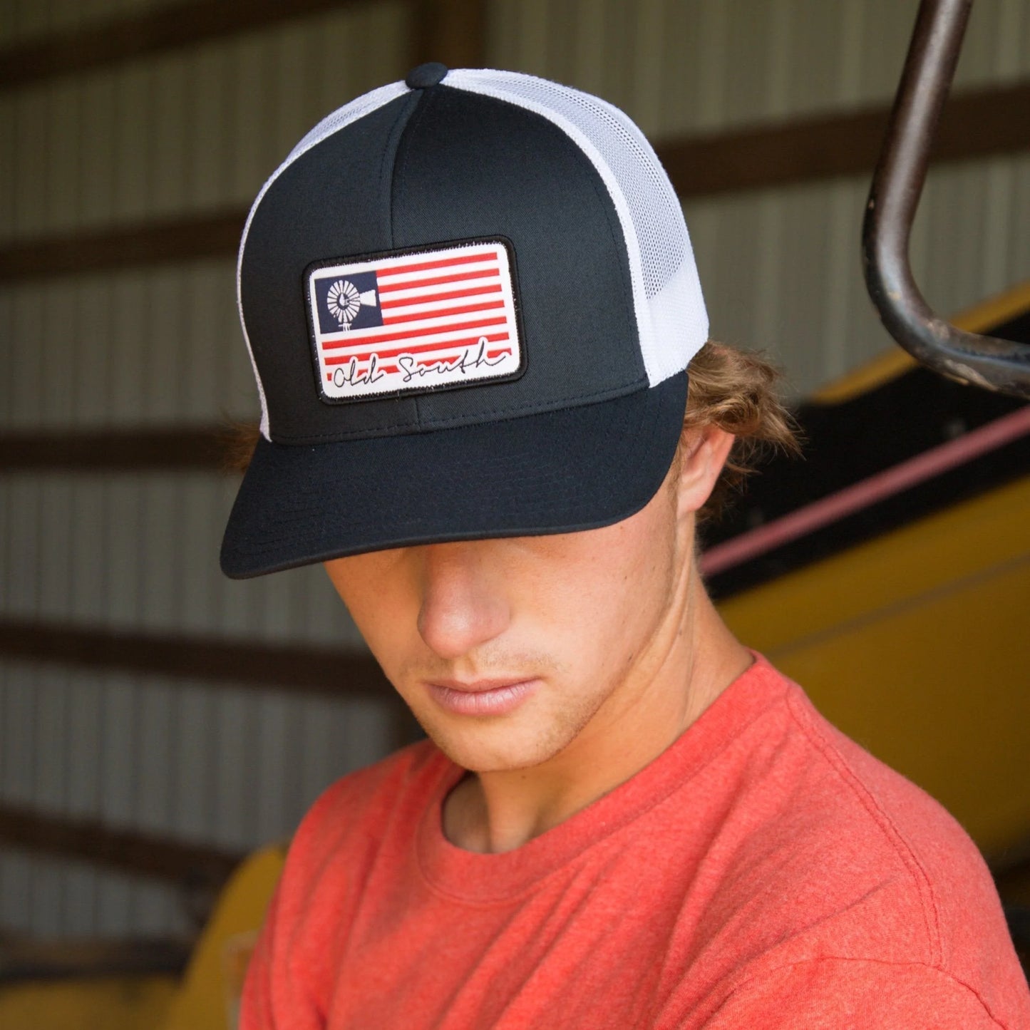 Old South Trucker Hat- USA Patch