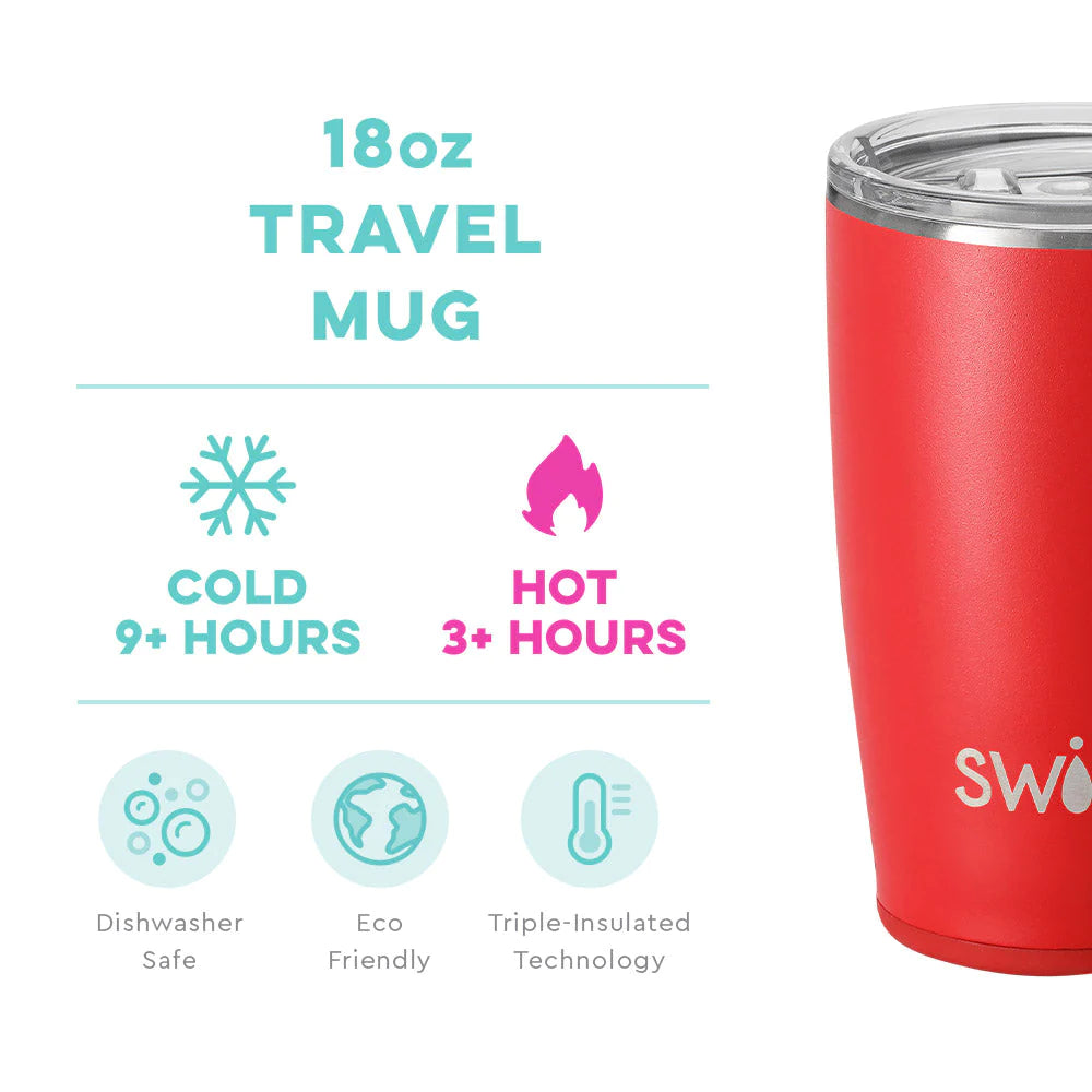 Swig Red Travel Mug 18oz