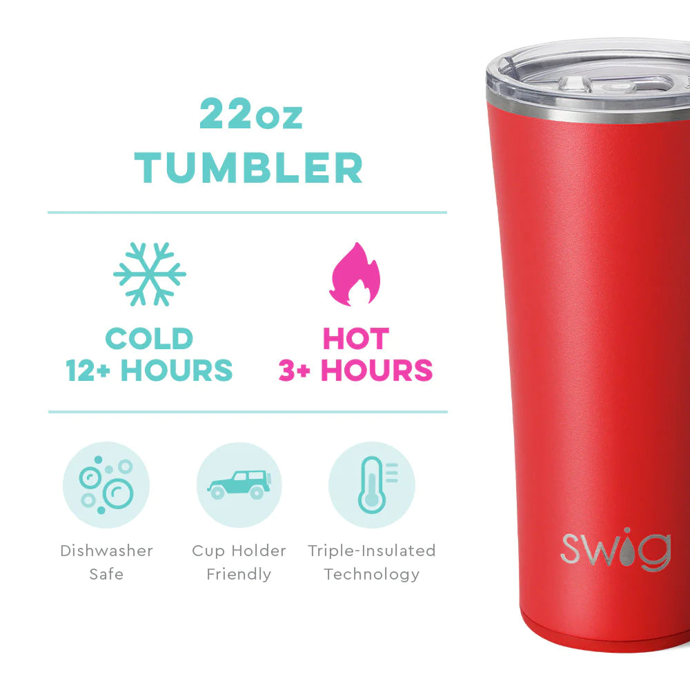 Swig Red Tumbler 22oz