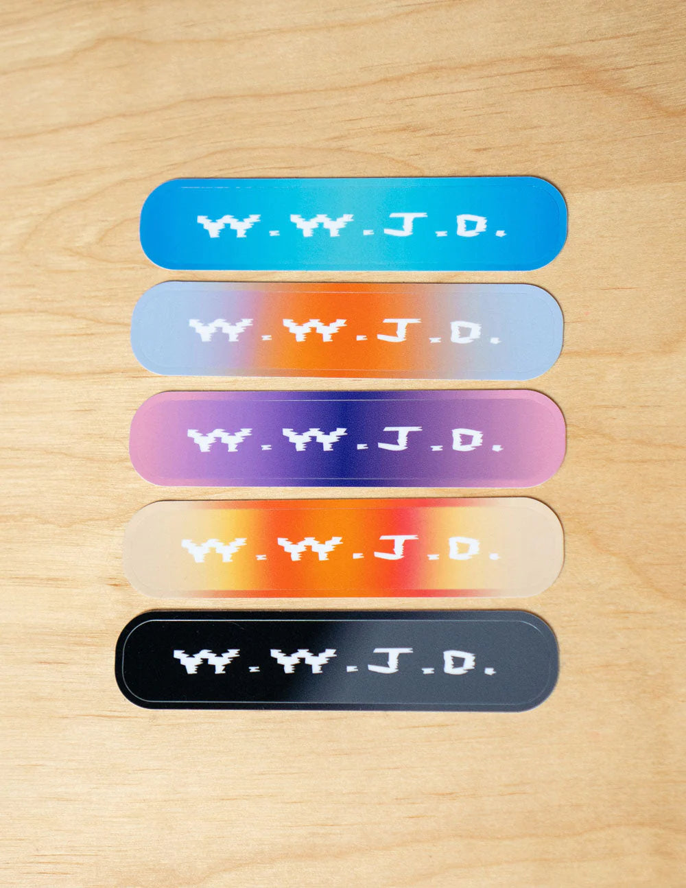 WWJD Gradient Sticker