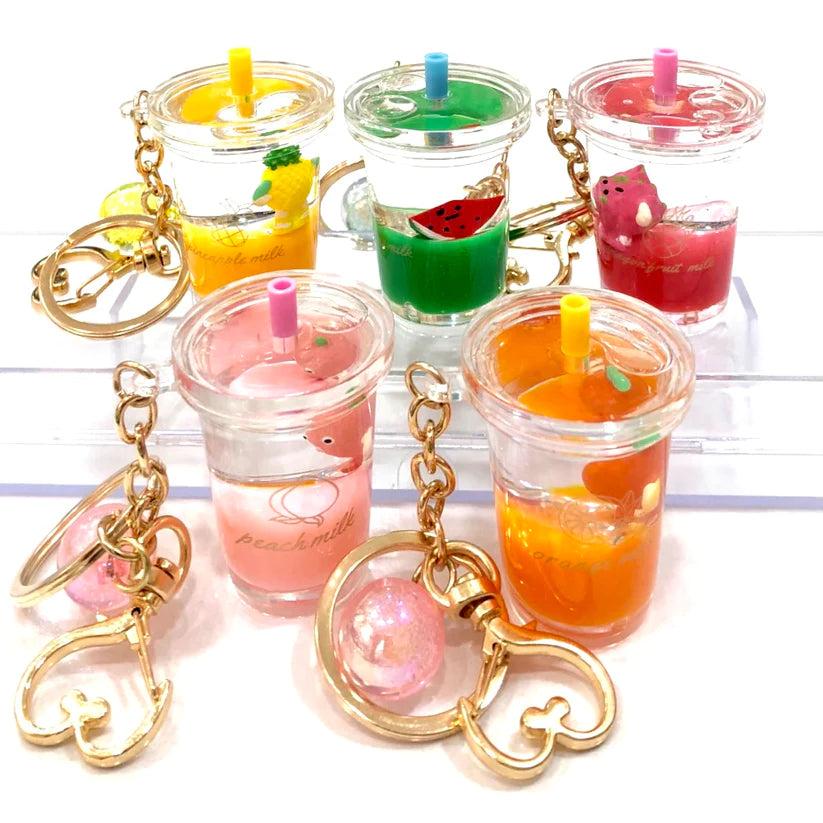 Fruit Boba Floaty Keychain
