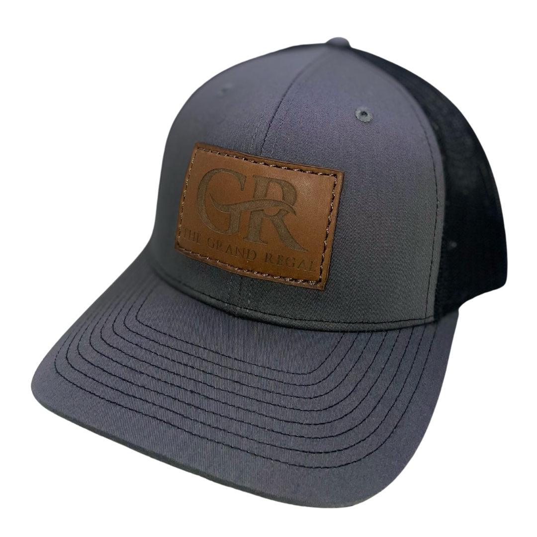 Grand Regal Hat Gray w/leather Patch