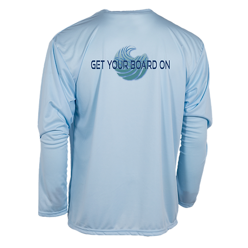 GYBO Long Sleeve Performance Tee Pastel Blue