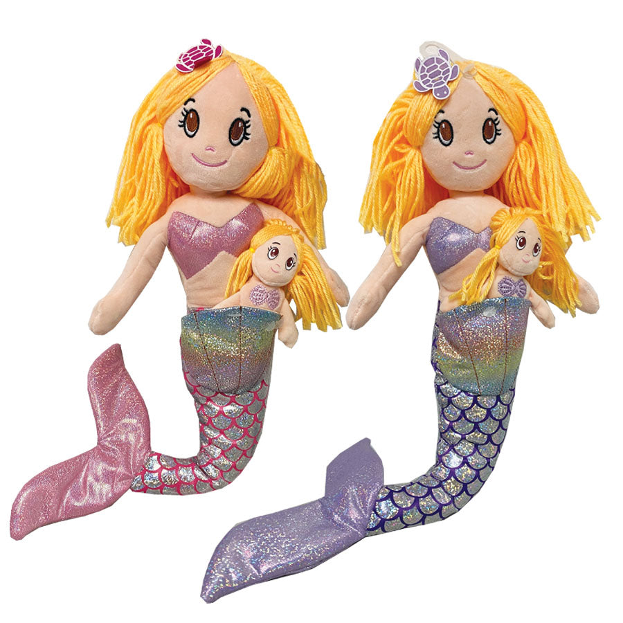 Plush Mermaid w/ Baby