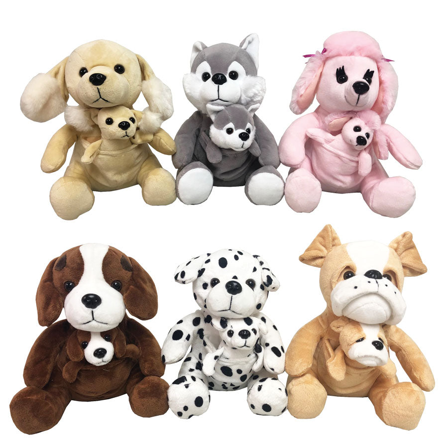 Plush Dog w/Baby