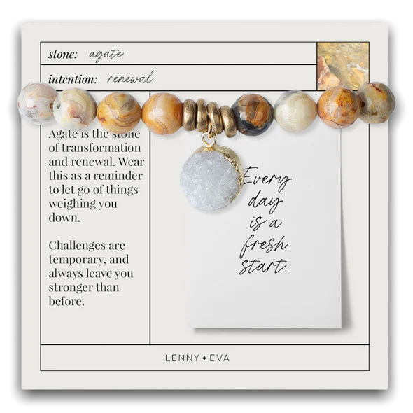 Gemstone Bracelet Mexican Agate