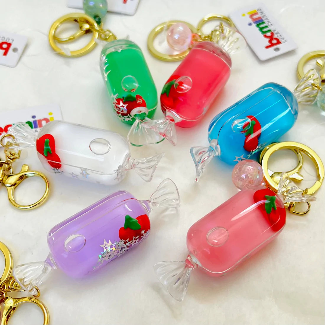Cherry Candy Floaty Keychain