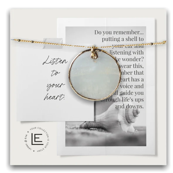 Seaside Capiz Necklace Round