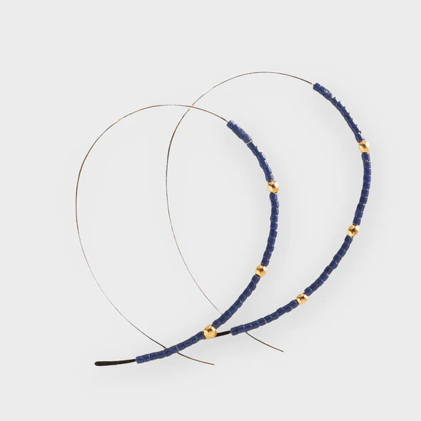 The Confetti Earring - Navy