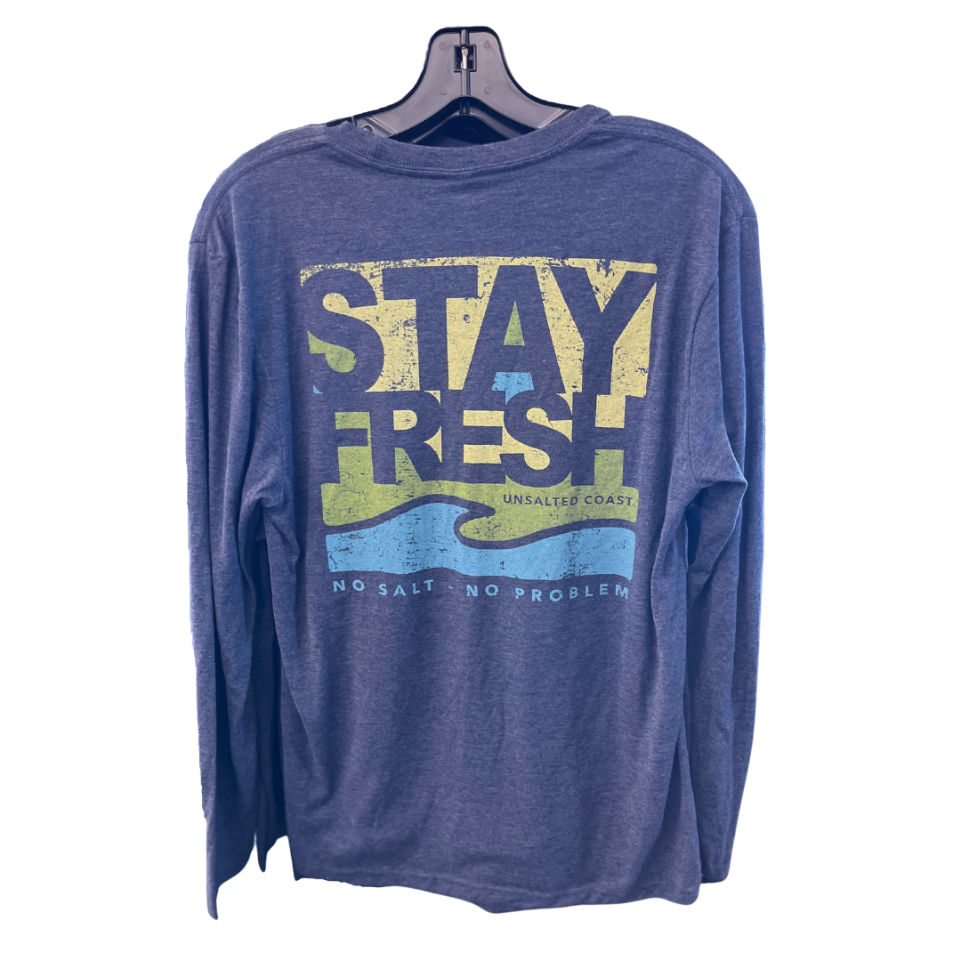 Stay Fresh Navy Long Sleeve Tee