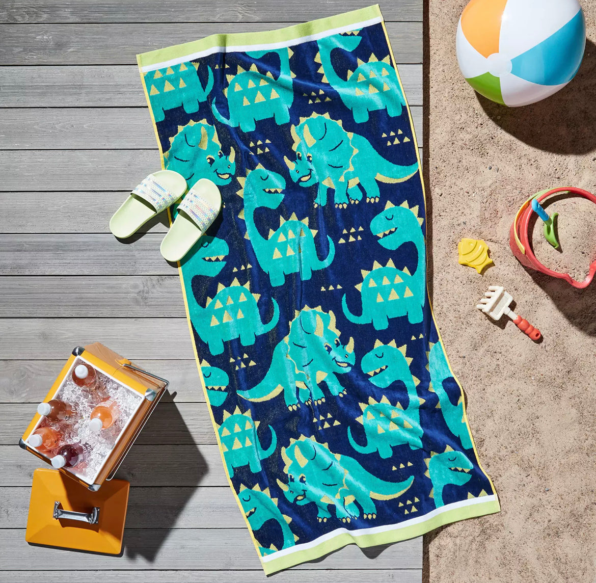 Dino discount beach towel