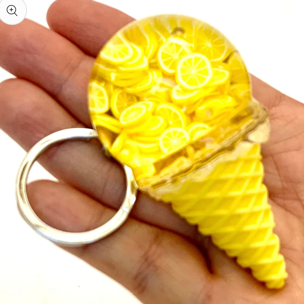 Fruit Ice Cream Floaty Keychain