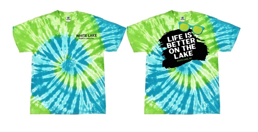 White Lake "Better On The Lake" Tee Youth - Blue