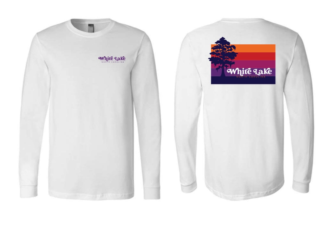 White Lake Sunset Long Sleeve Tee