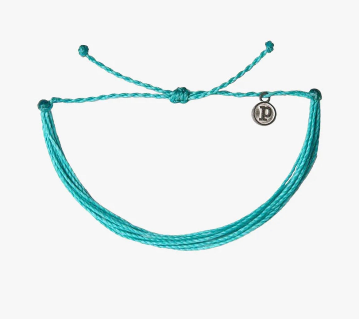 Pura Vida Solid Original Bracelet - Pacific Blue