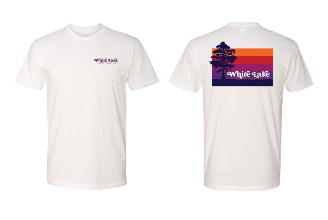 White Lake Sunset Short Sleeve Tee