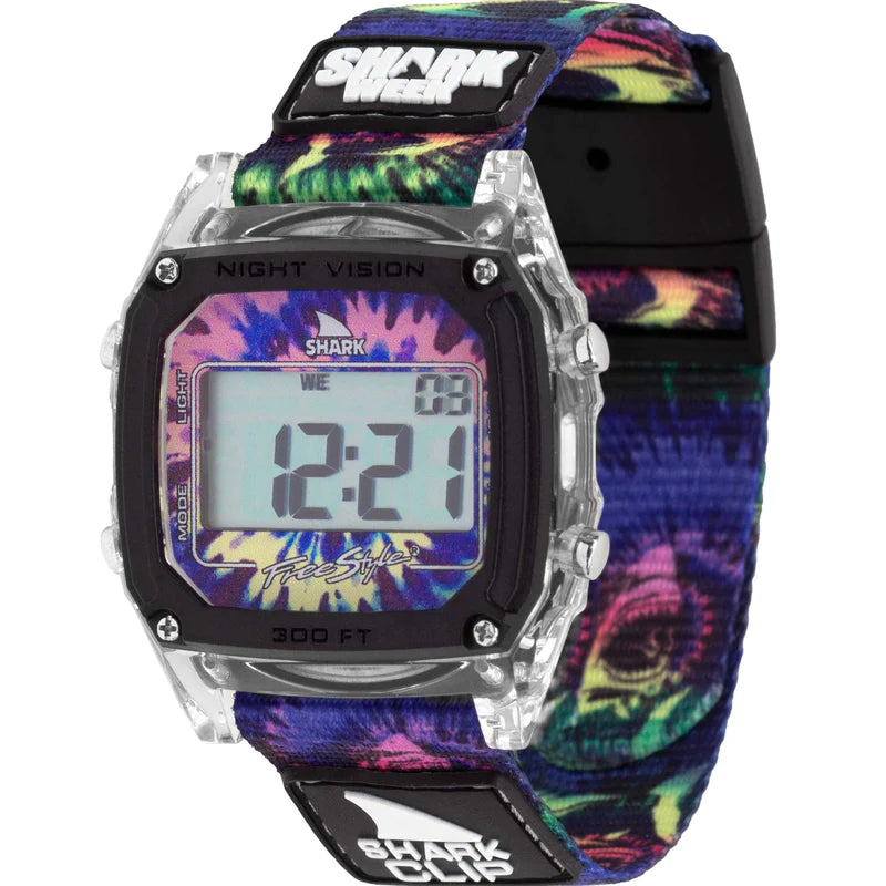 Shark Classic Clip Shark Week Tie-dye Megalodon