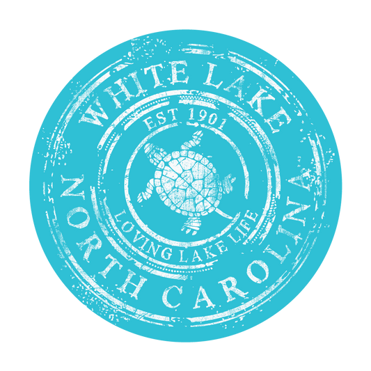 White Lake Sticker - Coffee Ring Turtle