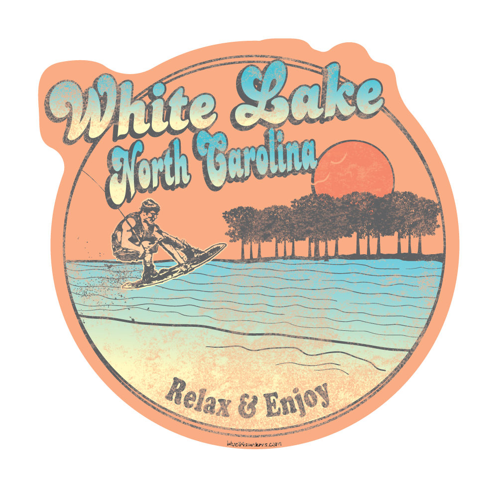 White Lake Sticker - Ferngully Cypress