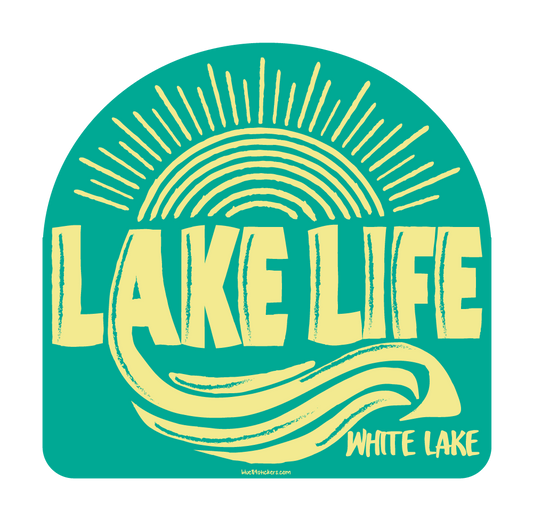 White Lake Sticker - Lake Life