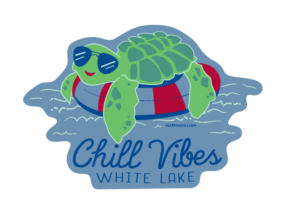 White Lake Sticker - Tootsies Turtle