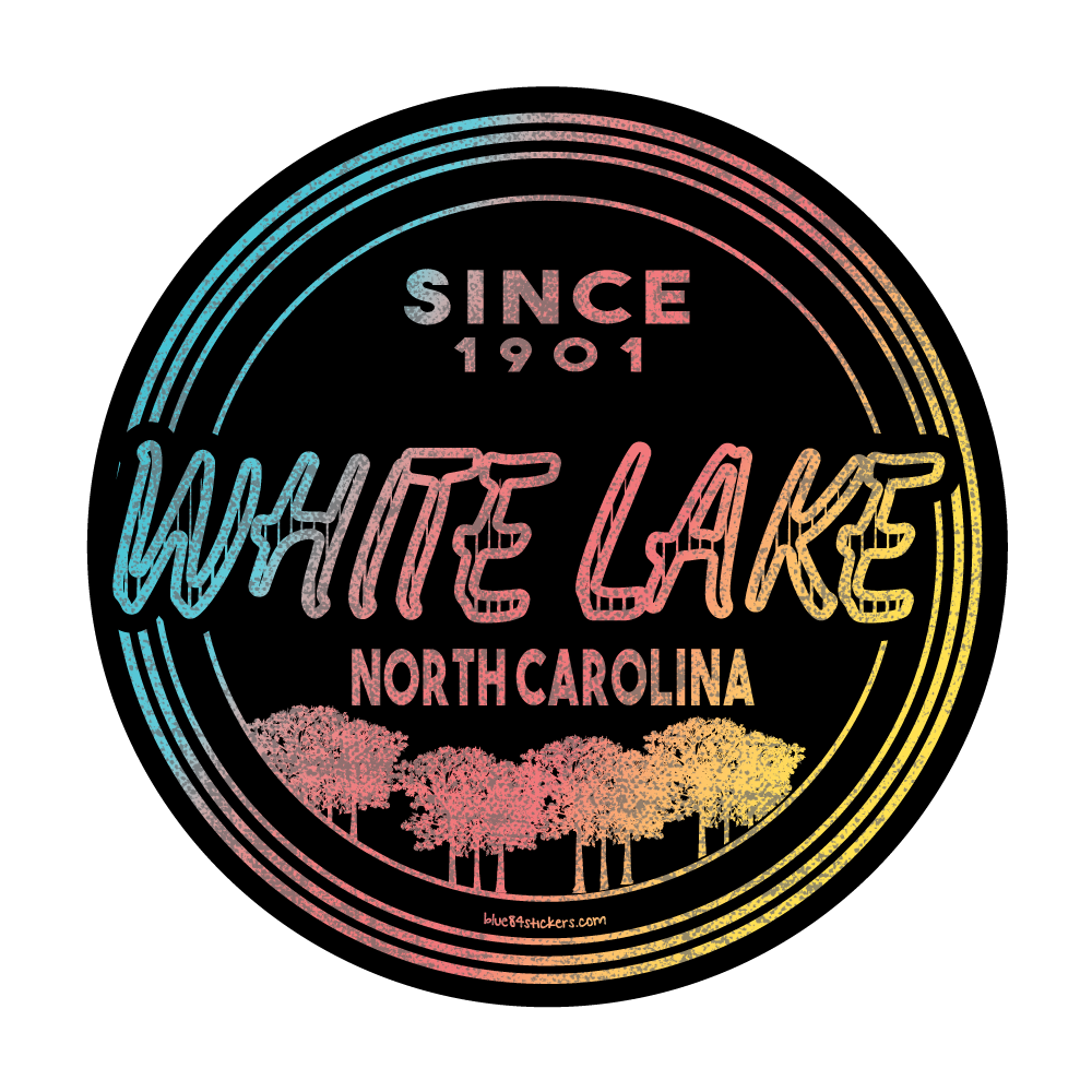 White Lake Sticker - All Night Long Cypress Trees