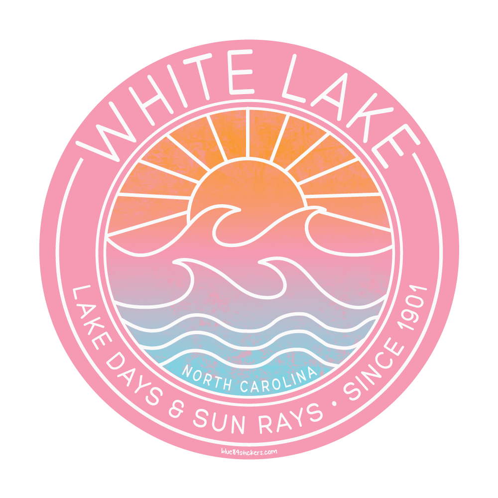 White Lake Sticker - Effective Waves