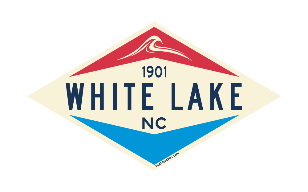 White Lake Sticker - Slick Valve Wave Sport