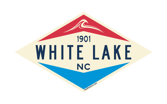 White Lake Sticker - Slick Valve Wave Sport