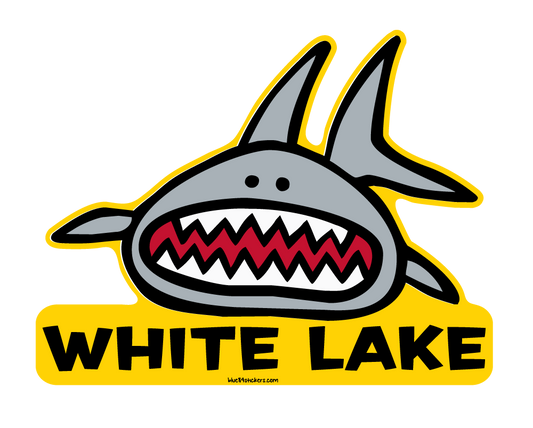 White Lake Sticker - Zooloo Shark