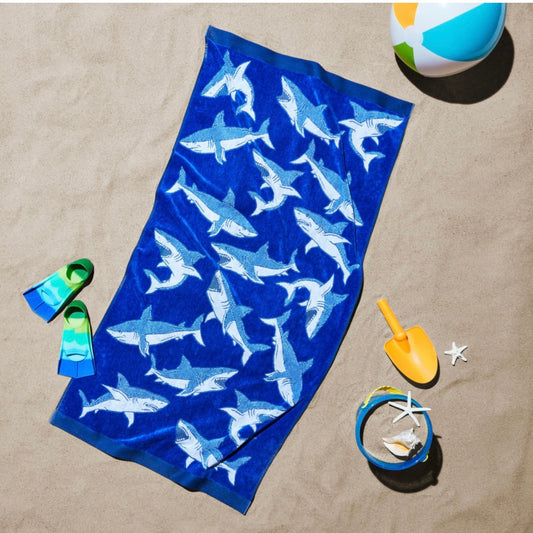 Kids Beach Towel - Sharks