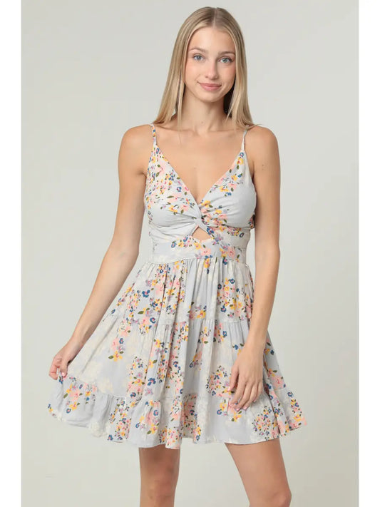 V Neck Twist Sundress