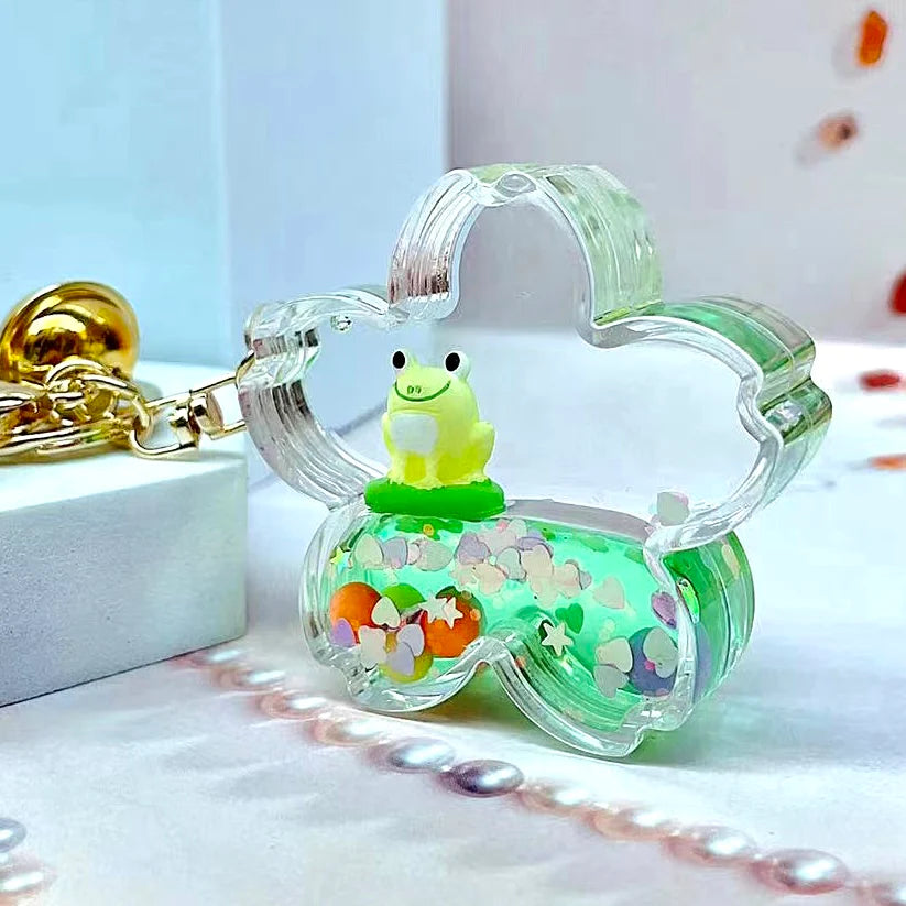 Frog Boba Floaty Keychain