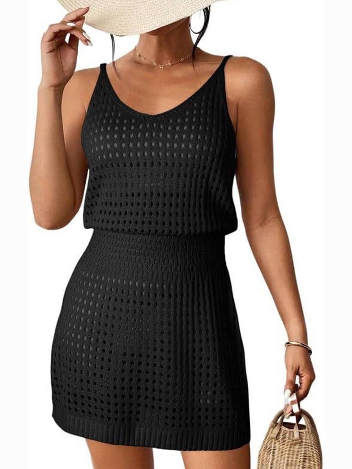 Hollow Out Coverup - Black
