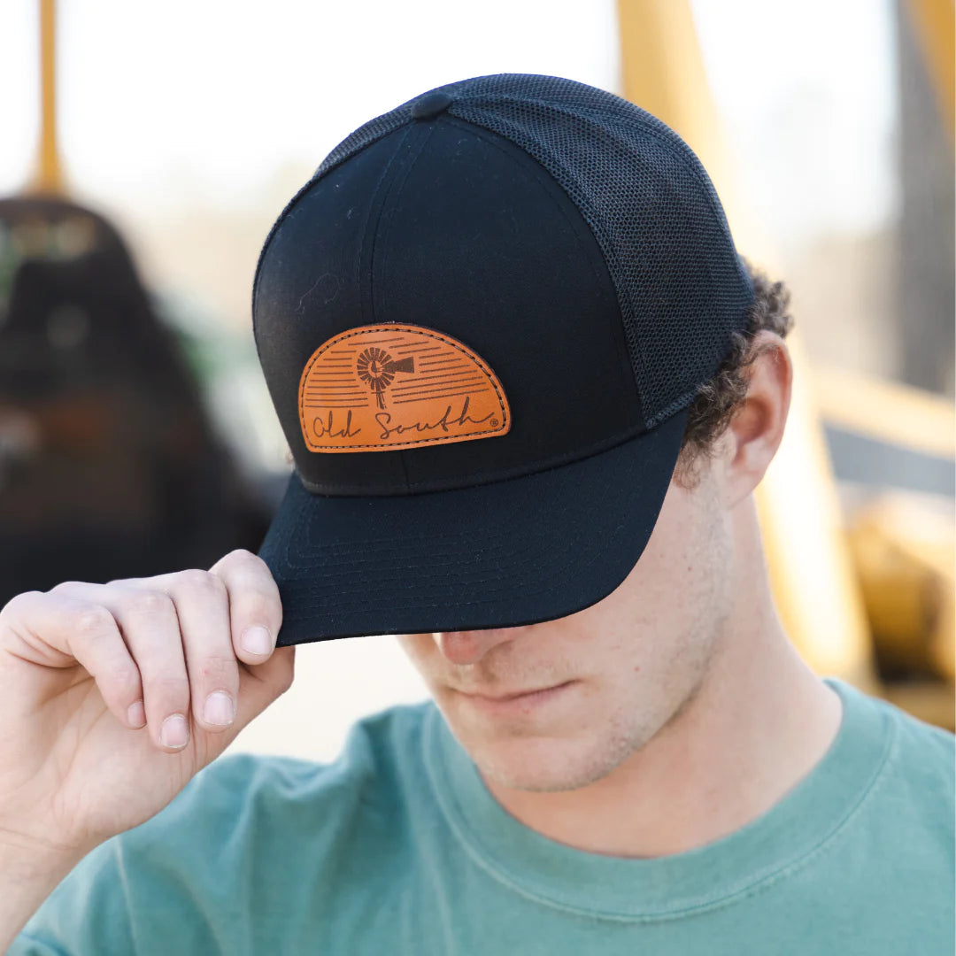 Old South Arch Leather Patch - Trucker Hat