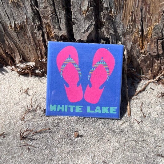 White Lake Magnet - Free Ride Flip Flops