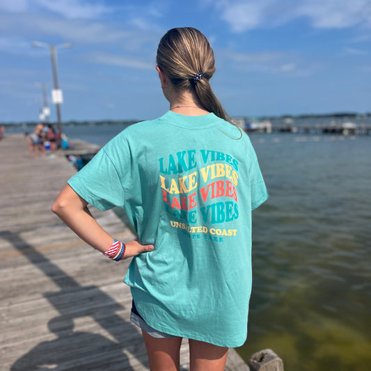 White Lake Tee - Lake Vibes HiLo Tee