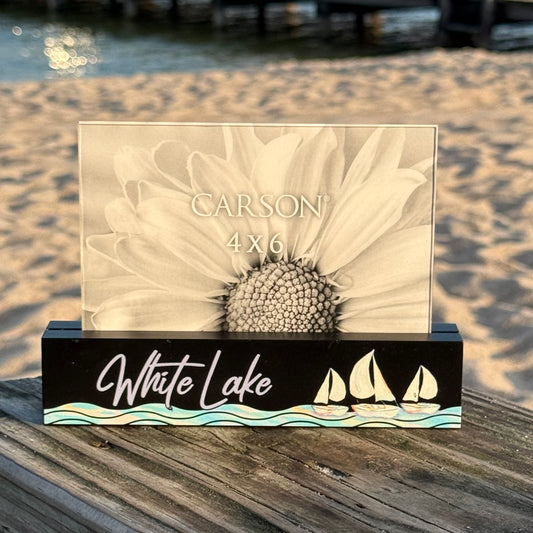 White Lake Sailboat Picture Frame