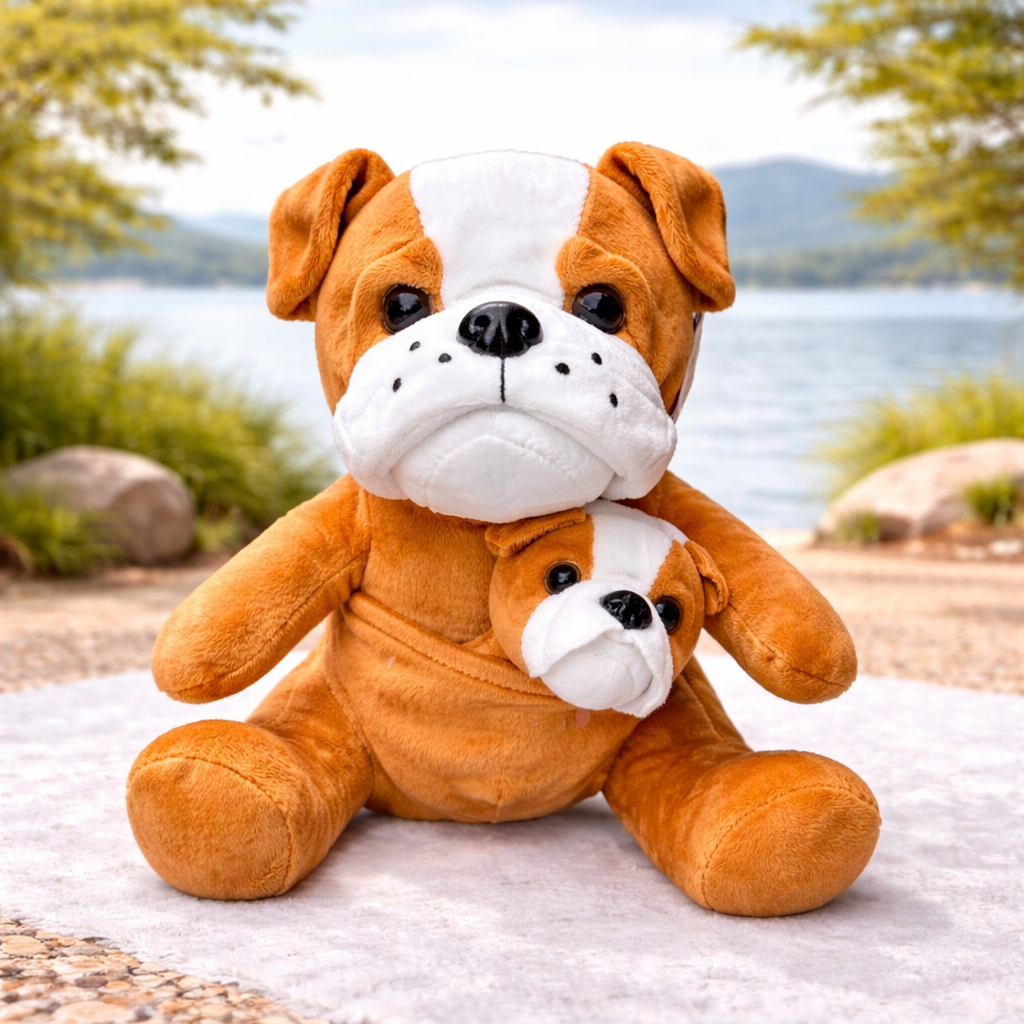 Plush Dog w/Baby