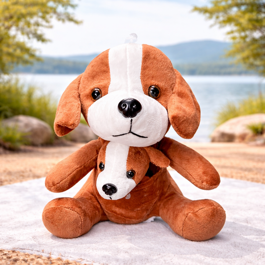 Plush Dog w/Baby