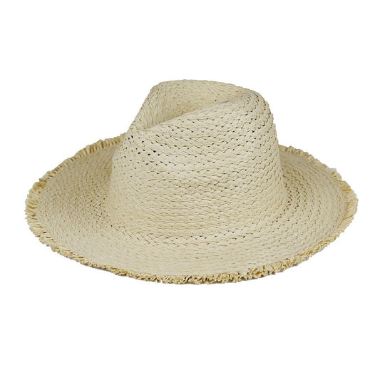 Frayed Edge Straw Hat